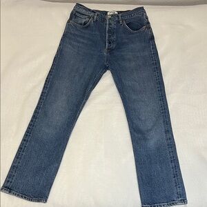 Agolde Riley High Rise Straight Jeans Organic Cotton